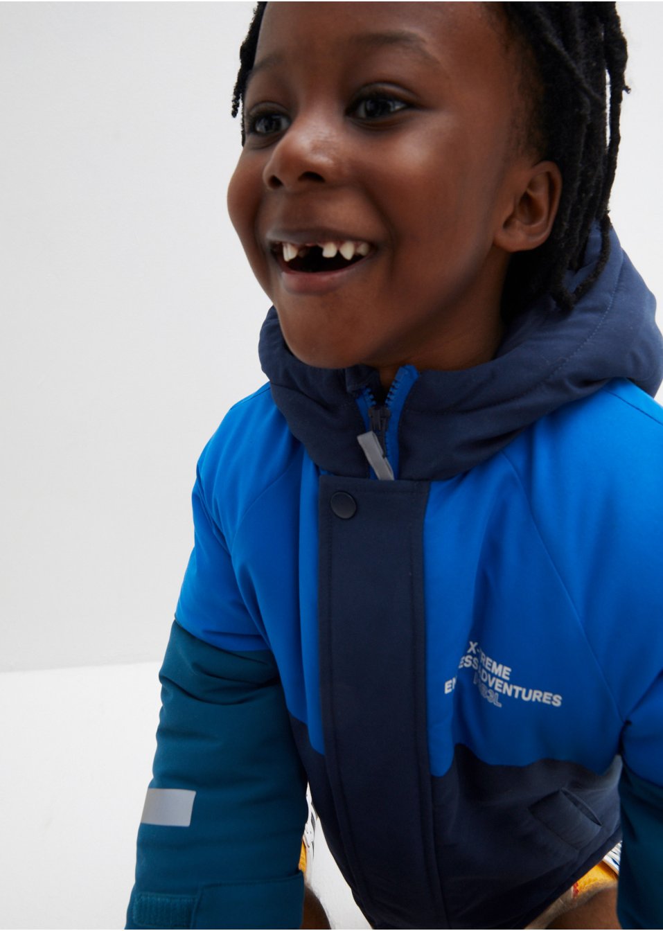 Veste hiver enfant style color block