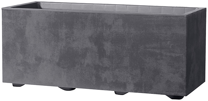 Muret à réserve d'eau plastique Deroma Millennium anthracite 59 x 25 x h.25 cm