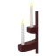 Rød adventslysestake LED 48 cm