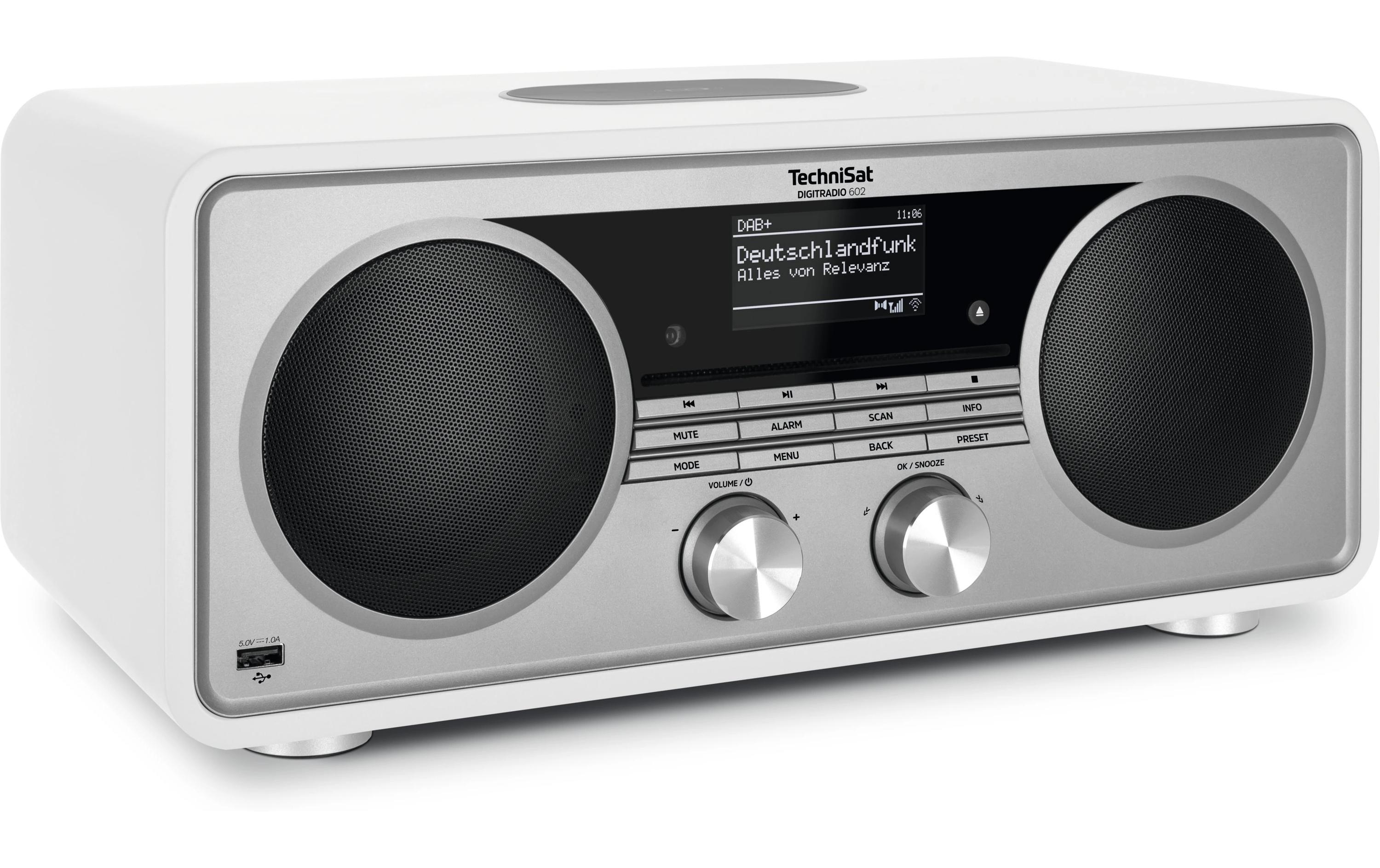 DAB+ Radio DigitRadio 602 Silber/Weiss<br>DAB+ Radio mit WLAN-Funktionalität