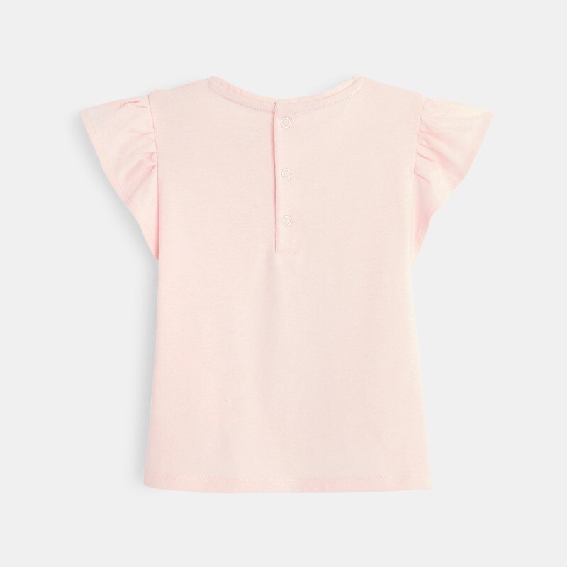 T-shirt fruit à sequins rose bébé fille Rose