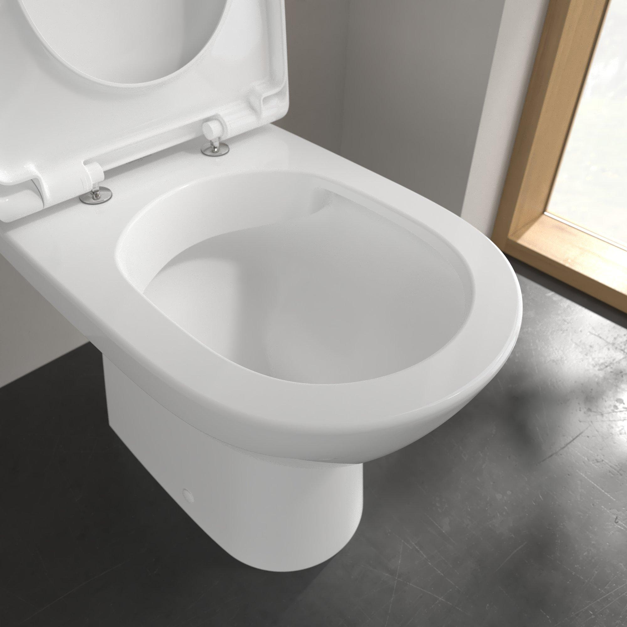 Villeroy & Boch O.novo randloos duoblok toilet PK wit glans