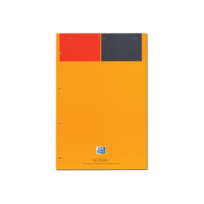 Oxford International - Bloc notes - A4 + - 160 pages - ligné jaune - perforé