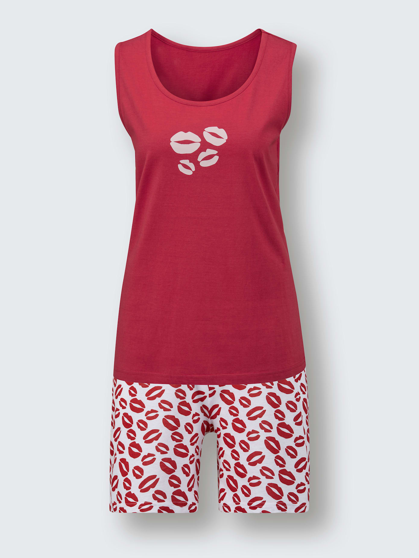 Pyjamas courts jersey fin
