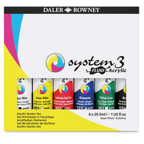 DALER-ROWNEY System3 Fluid Acrylic Sets