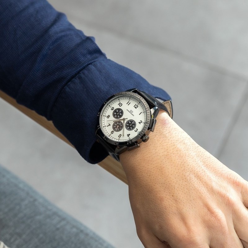 Magnifique Montre Homme Noir GIORGIO