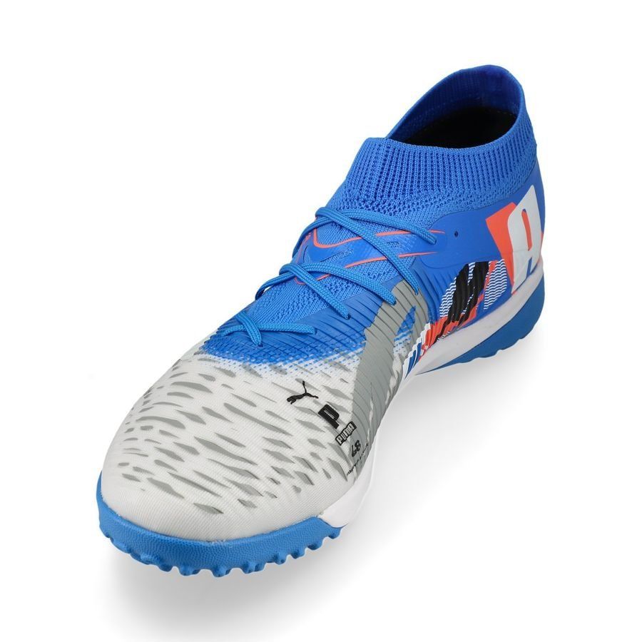 PUMA Future 8 Match TT Forever - Blanc/Bleu/Gris/Noir/Glowing Red ÉDITION LIMITÉE