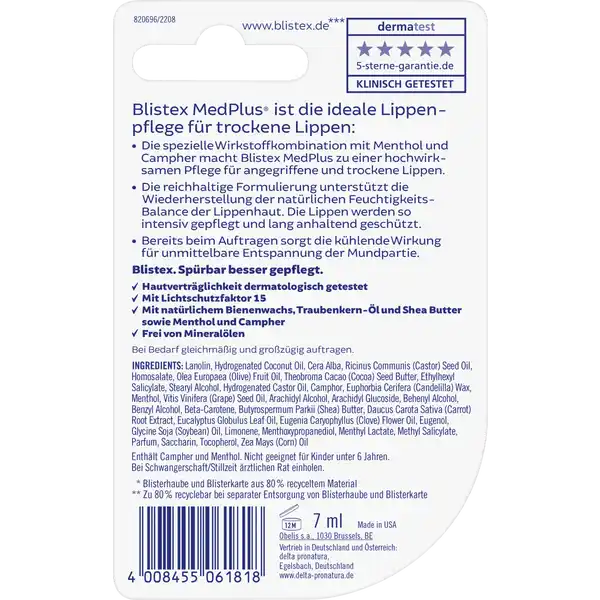 MEDPLUS Lippenpflegecreme