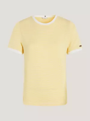 Camiseta listrada de malha slim fit