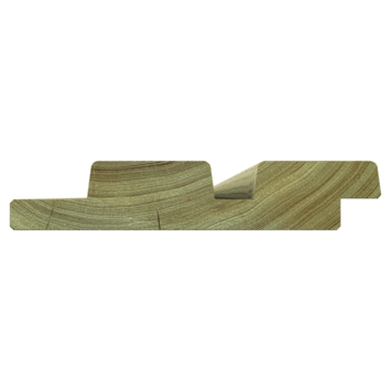 Rhombusprofiel vuren ca. 2,8 x 14,5 cm, lengte ca. 180 cm