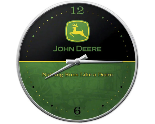 Wandklok John Deere logo Ø 31 cm