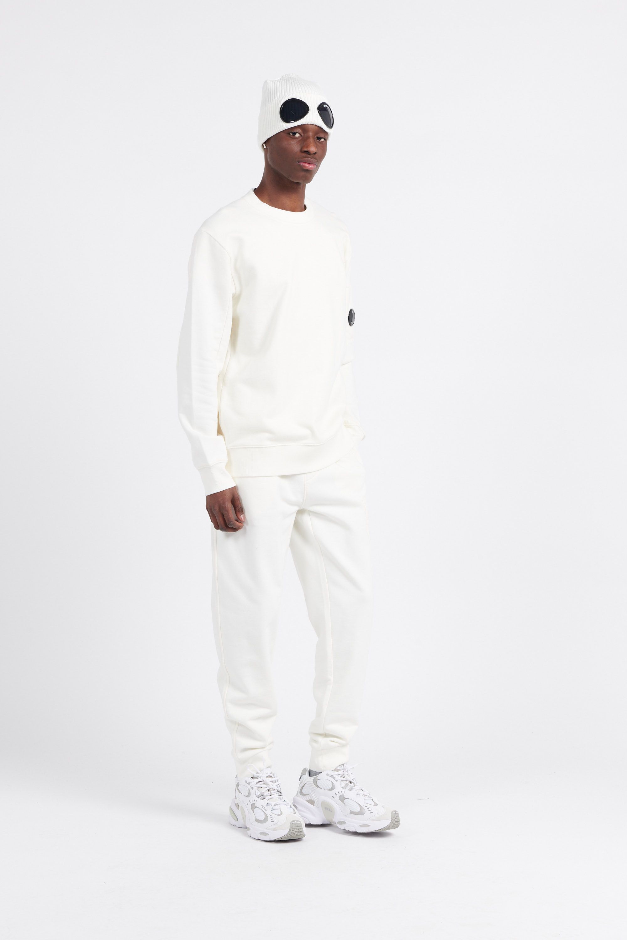 C.P. COMPANY Sweatshirt  DIAGONAL RAISED FLEECE Blanc