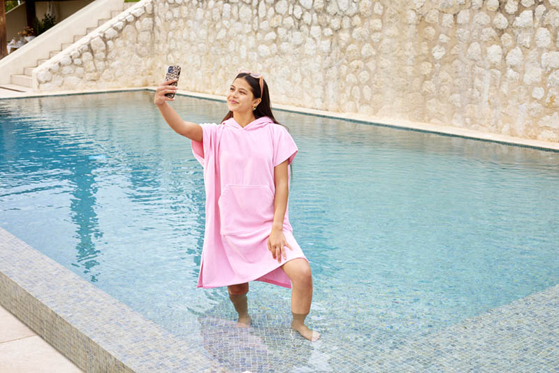 Solea poncho str S/M rosa