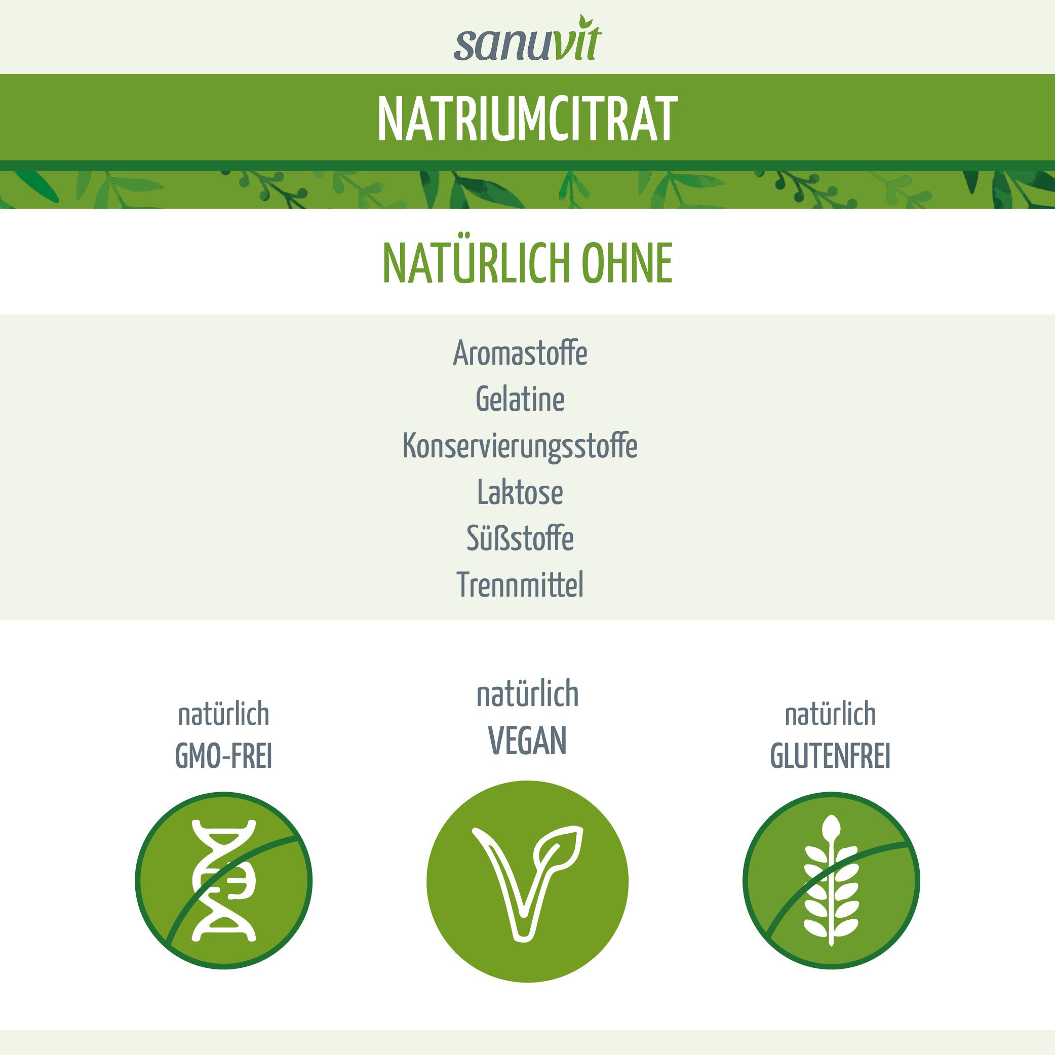Sanuvit® - reines Natriumcitrat