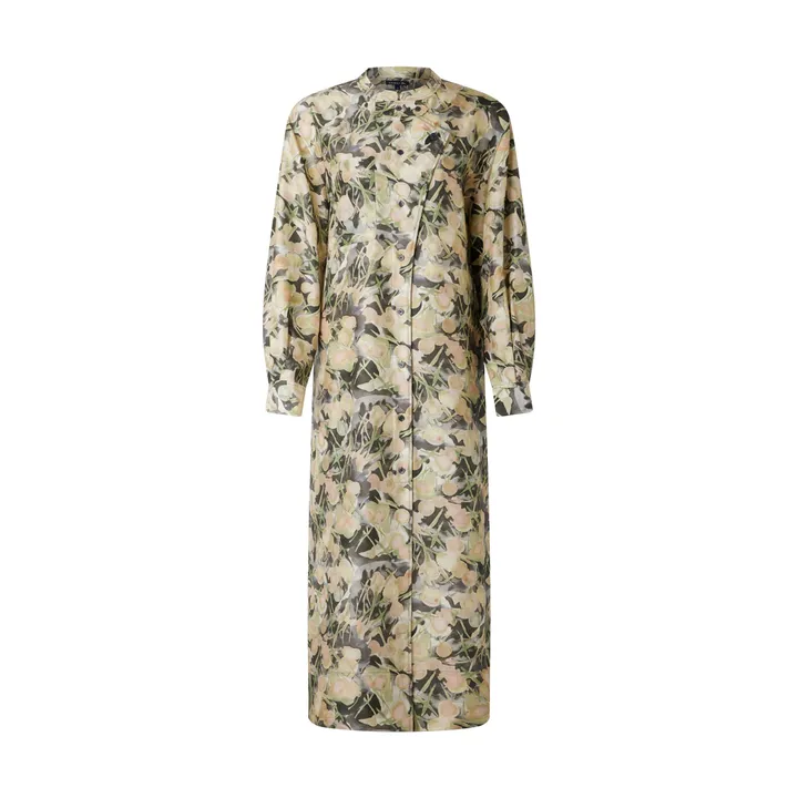 Soeur Robe Philomène Soie | Gris vert