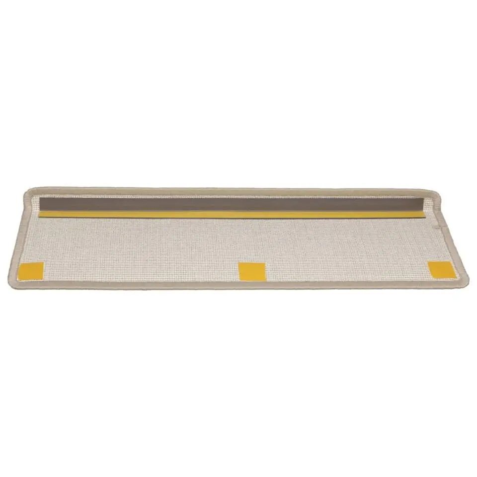 vidaXL - Tapijt Traptrede - Taupe - Polypropyleen
