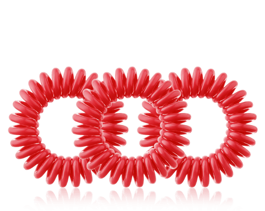 Invisibobble Original Spiral-Haargummi Raspberry Red 3-Stück