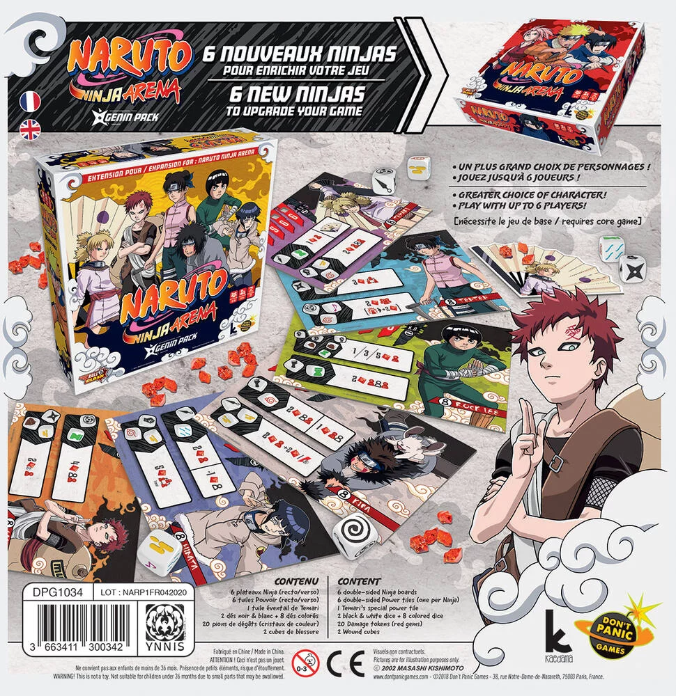 NARUTO NINJA ARENA - EXTENSION GENIN PACK