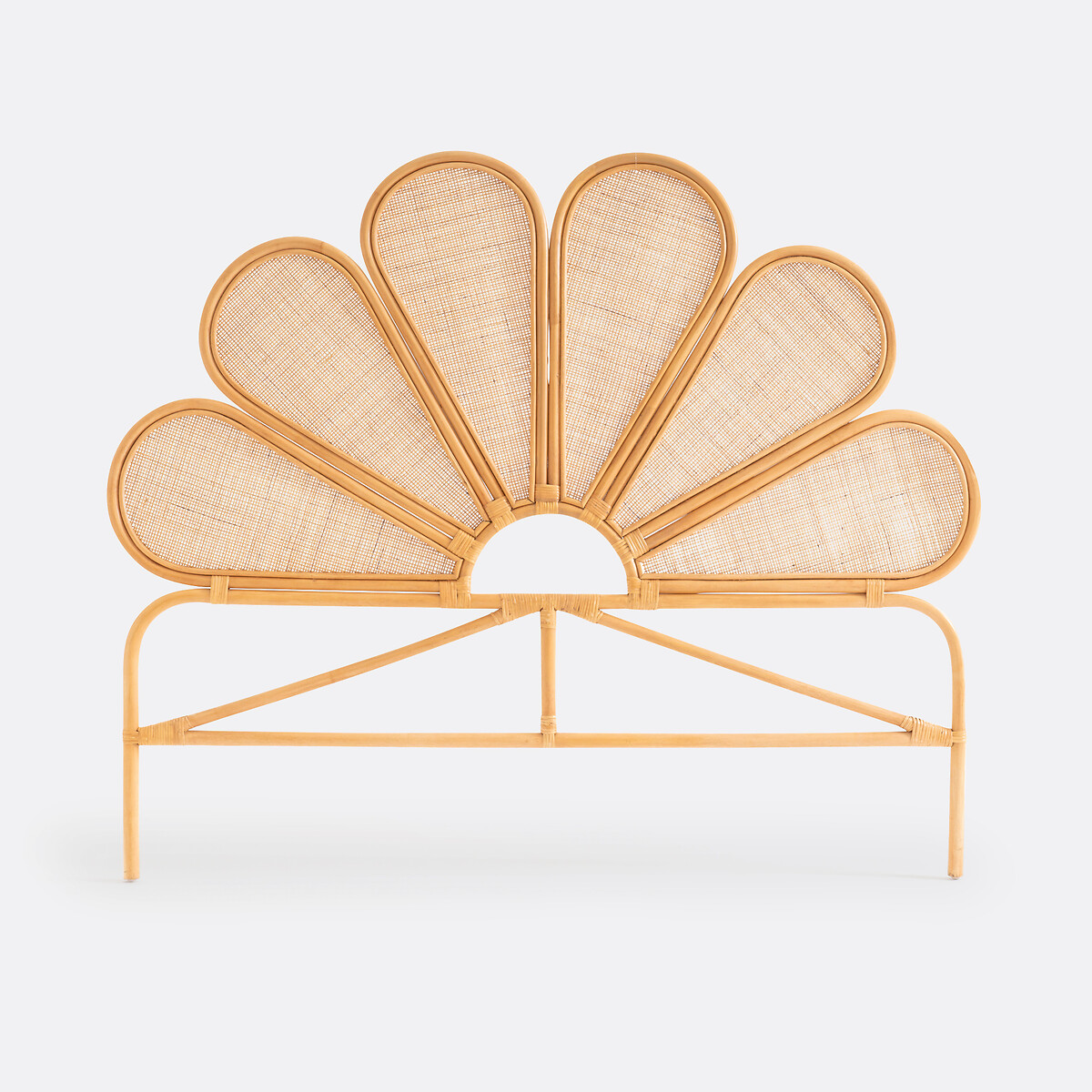 LA REDOUTE INTERIEURS<br>Cabeceira vintage em rattan, Flores