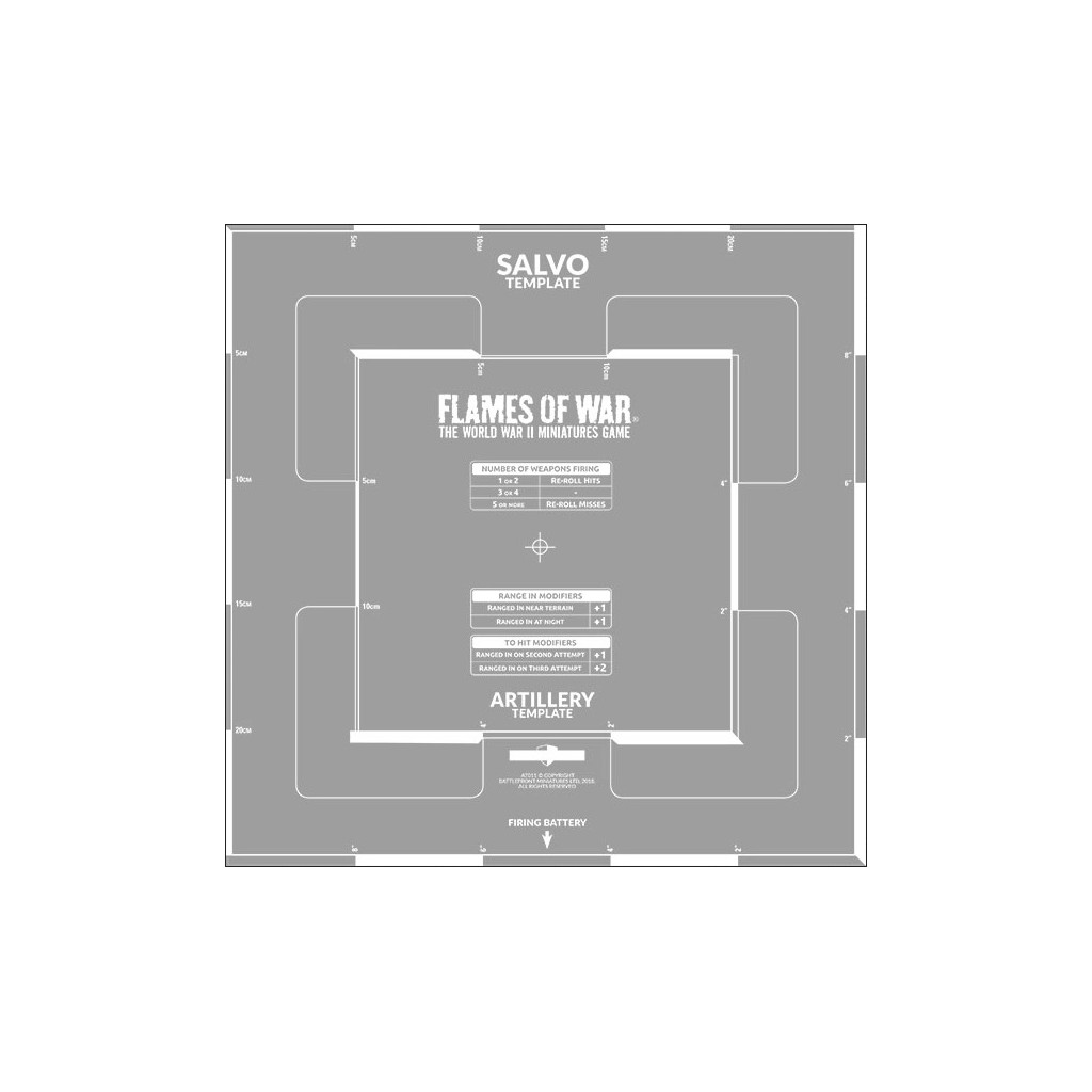 Flames of War - Salvo Template