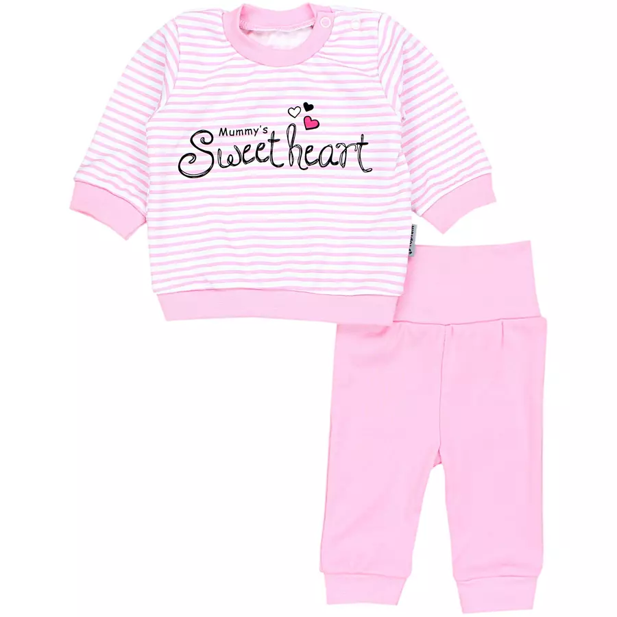 TupTam Baby Mädchen Langarmshirt Babyhose Outfit 2teilig rosa