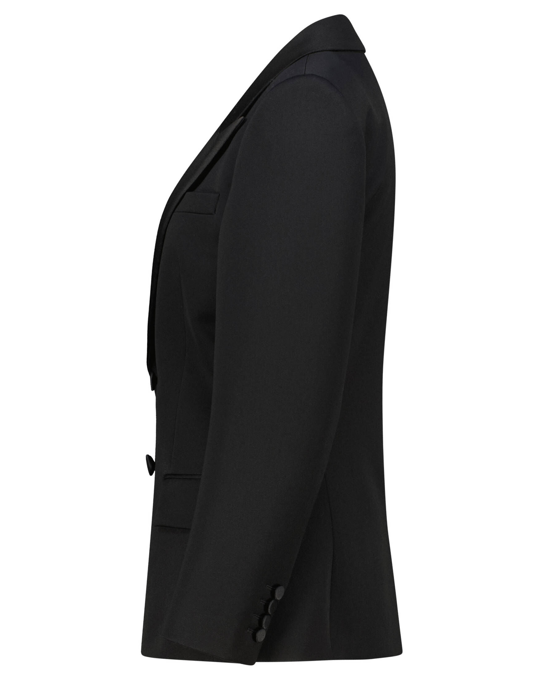 Saint Laurent| Damen Smokingjacke aus Grain de Poudre
