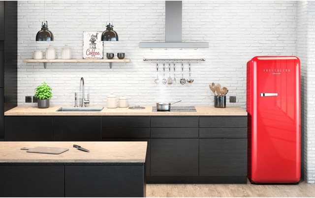 Trisa Kühlschrank »Frescolino Classic rot« 152,4 cm hoch 60 cm breit