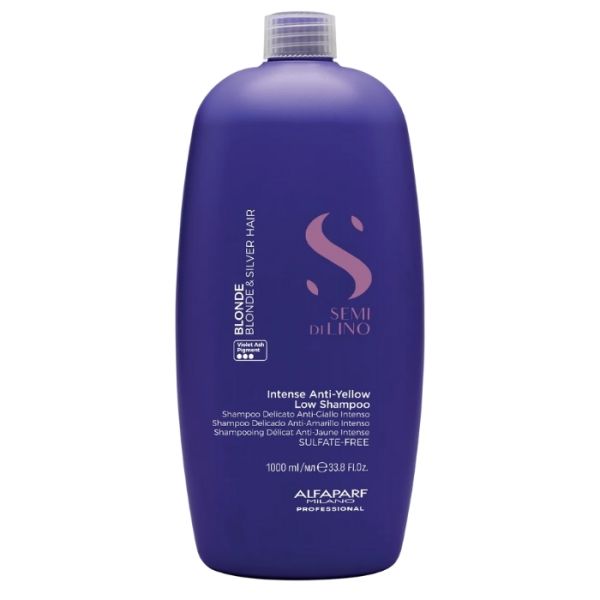 Shampooing anti-reflet jaune Blonde Semi Di Lino 1000ml