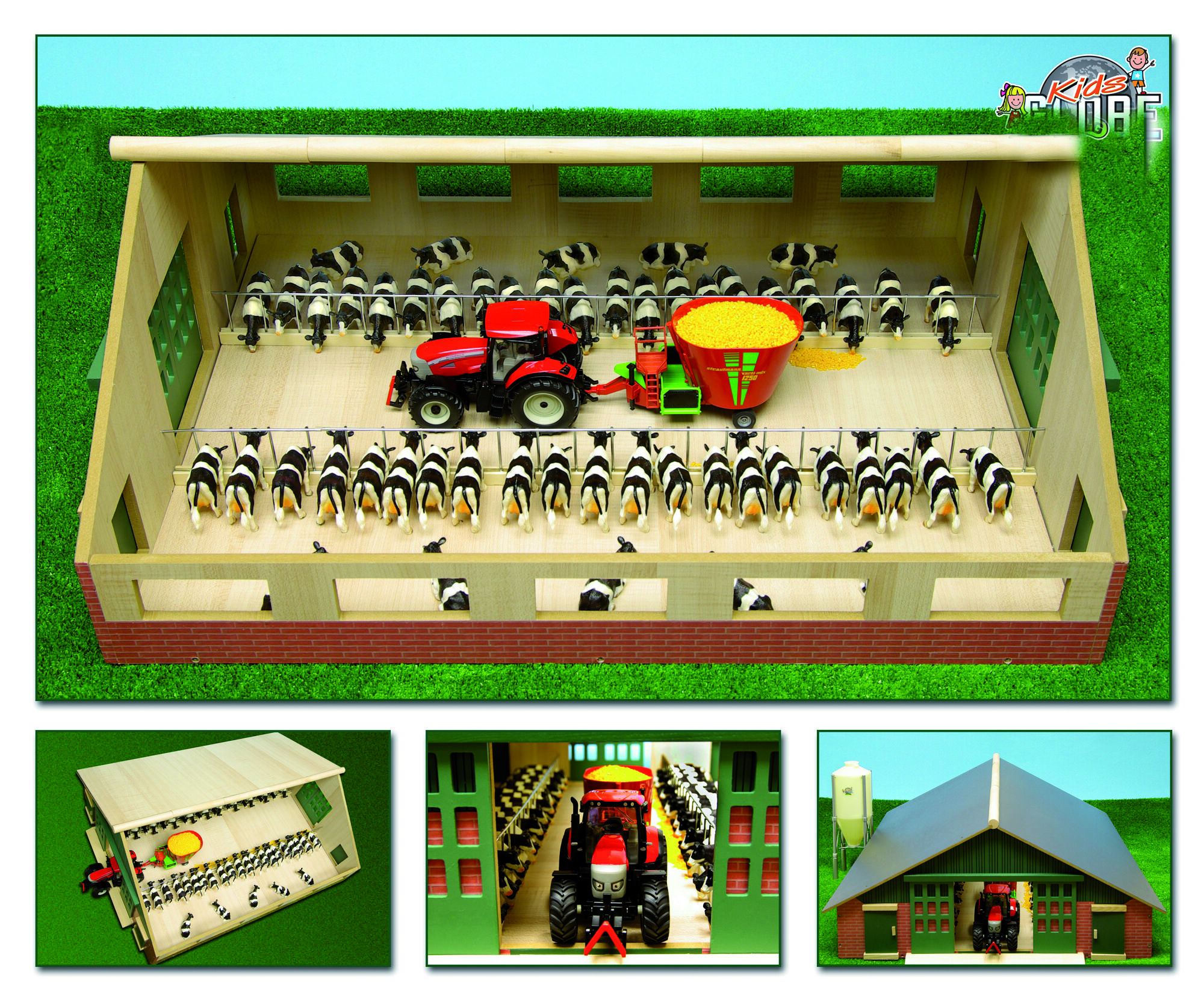 Kids Globe Loopstal  1:32 - Accessoires - Wit