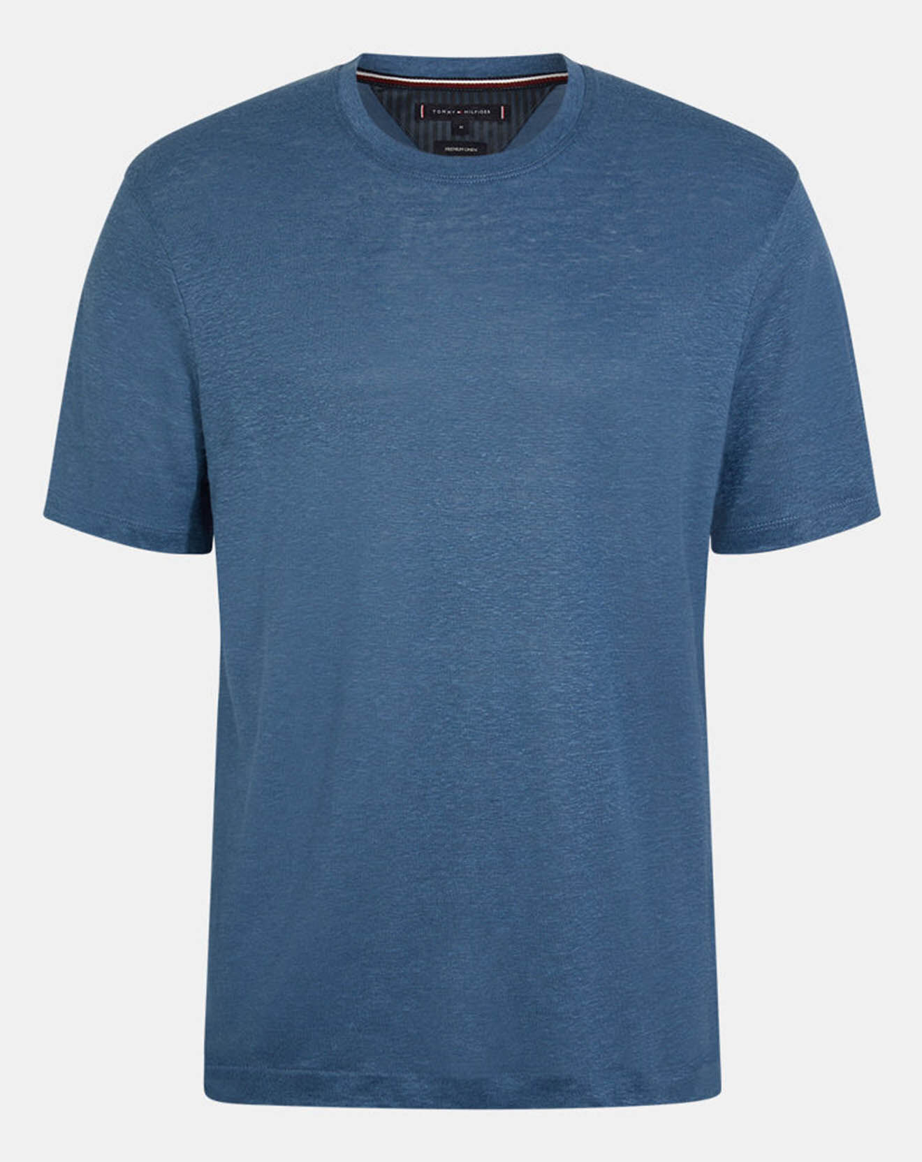Tommy Hilfiger T-Shirt en Lin mélangé Premium bleu