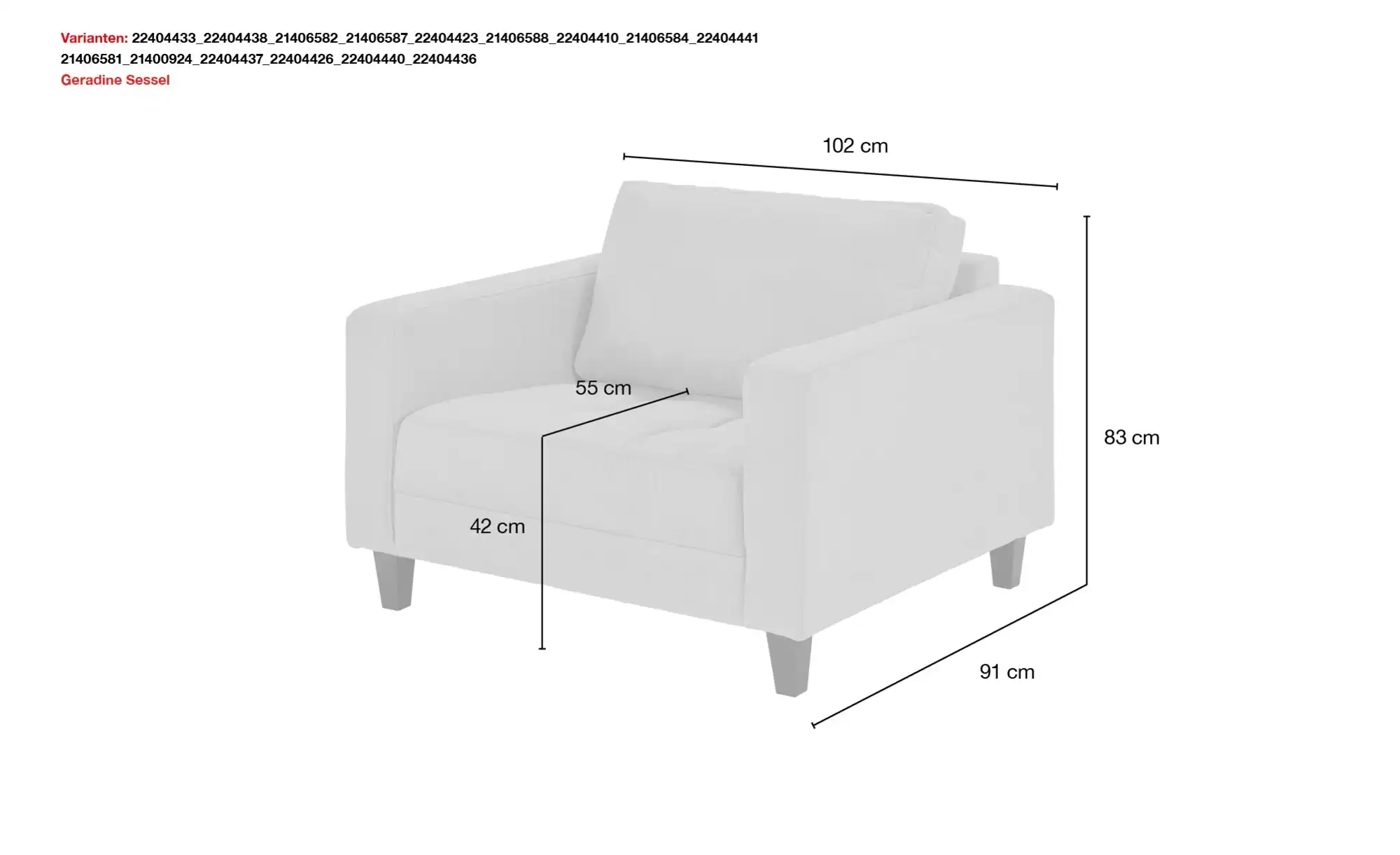 smart Sessel Geradine