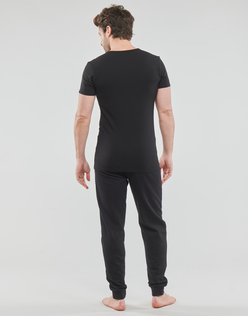 Tommy Hilfiger - STRETCH CN SS TEE 3PACK X3 - Noir / Noir / Noir