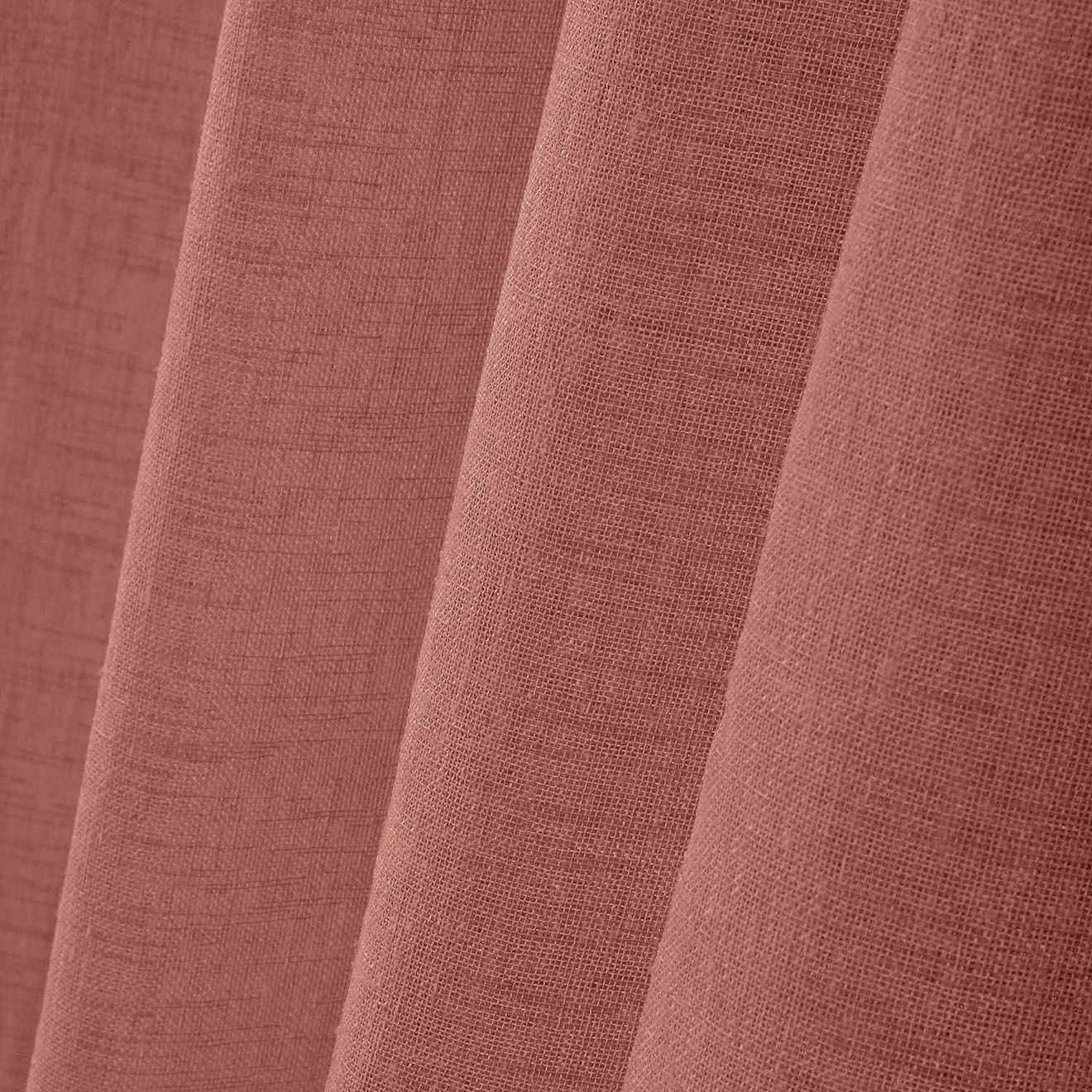 Stof Rideau voile Paloma terracotta - 140x260 cm