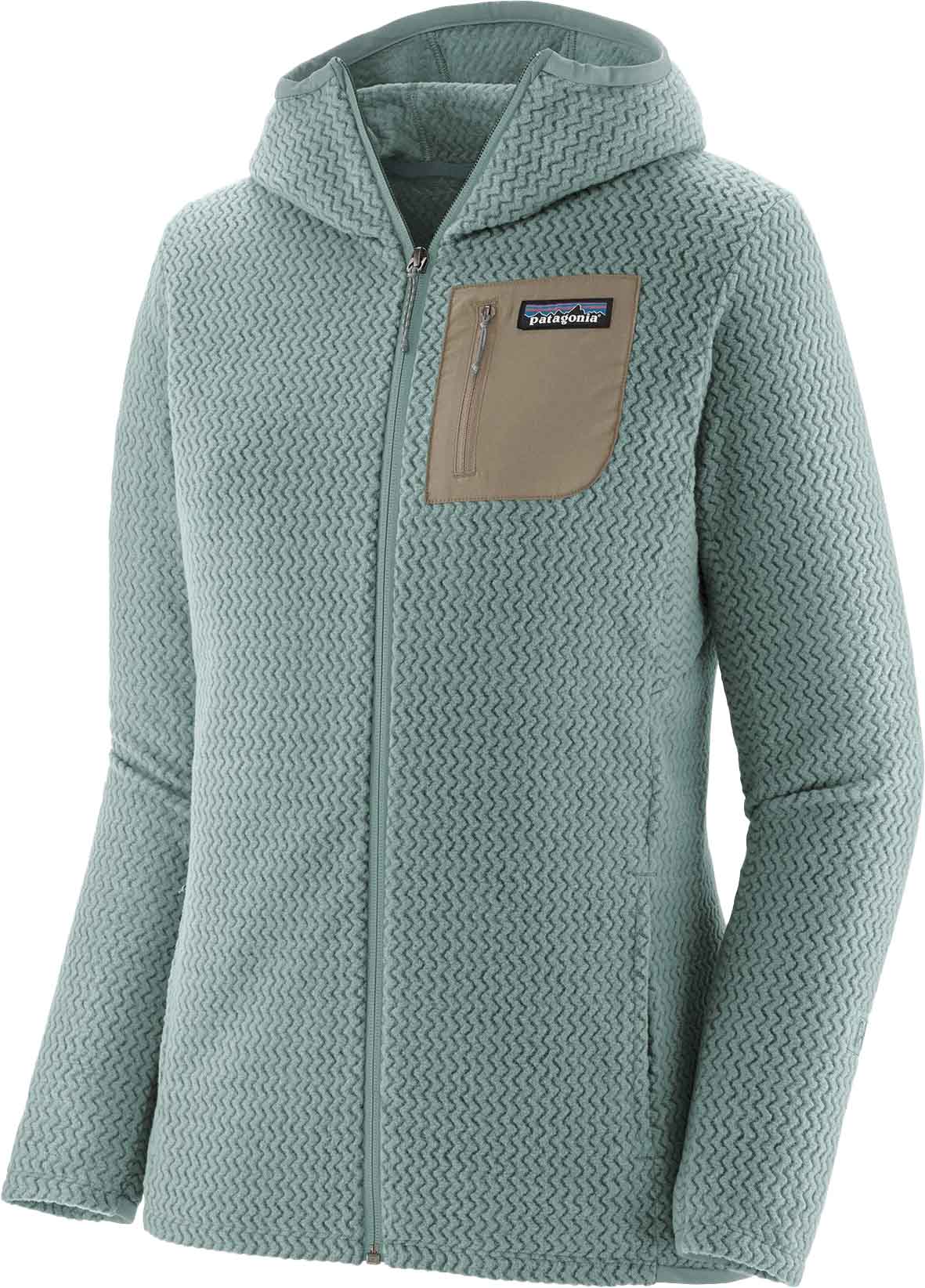 R1 Air Full-Zip Hoody Dame Thermal Blue