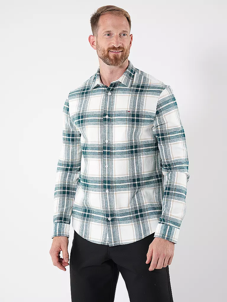 TOMMY JEANS Flanellhemd  weiss