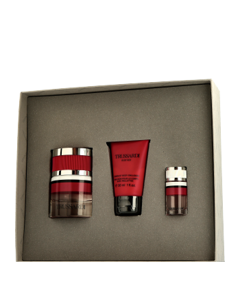 Trussardi Ruby Red Set mit Body Lotion & Mini EdP Spray 30ml-30ml-7ml