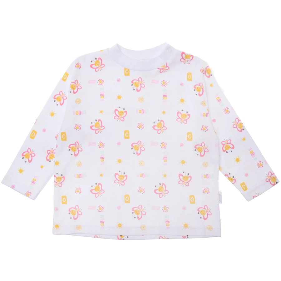 Liliput 2tlg. Schlafanzug Schmetterling weiss-pink