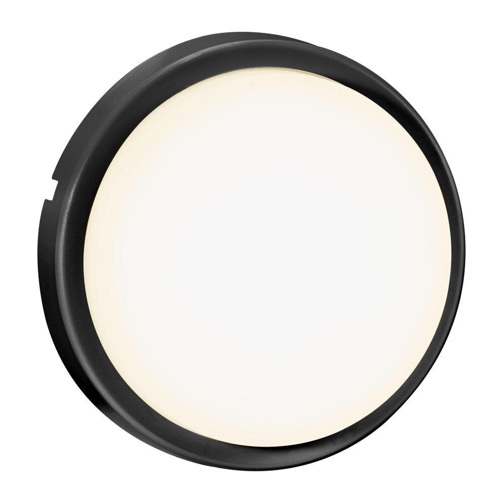 LED wandlamp Cuba_Out in zwart en gebroken wit 6,5W 700lm IP54 rond