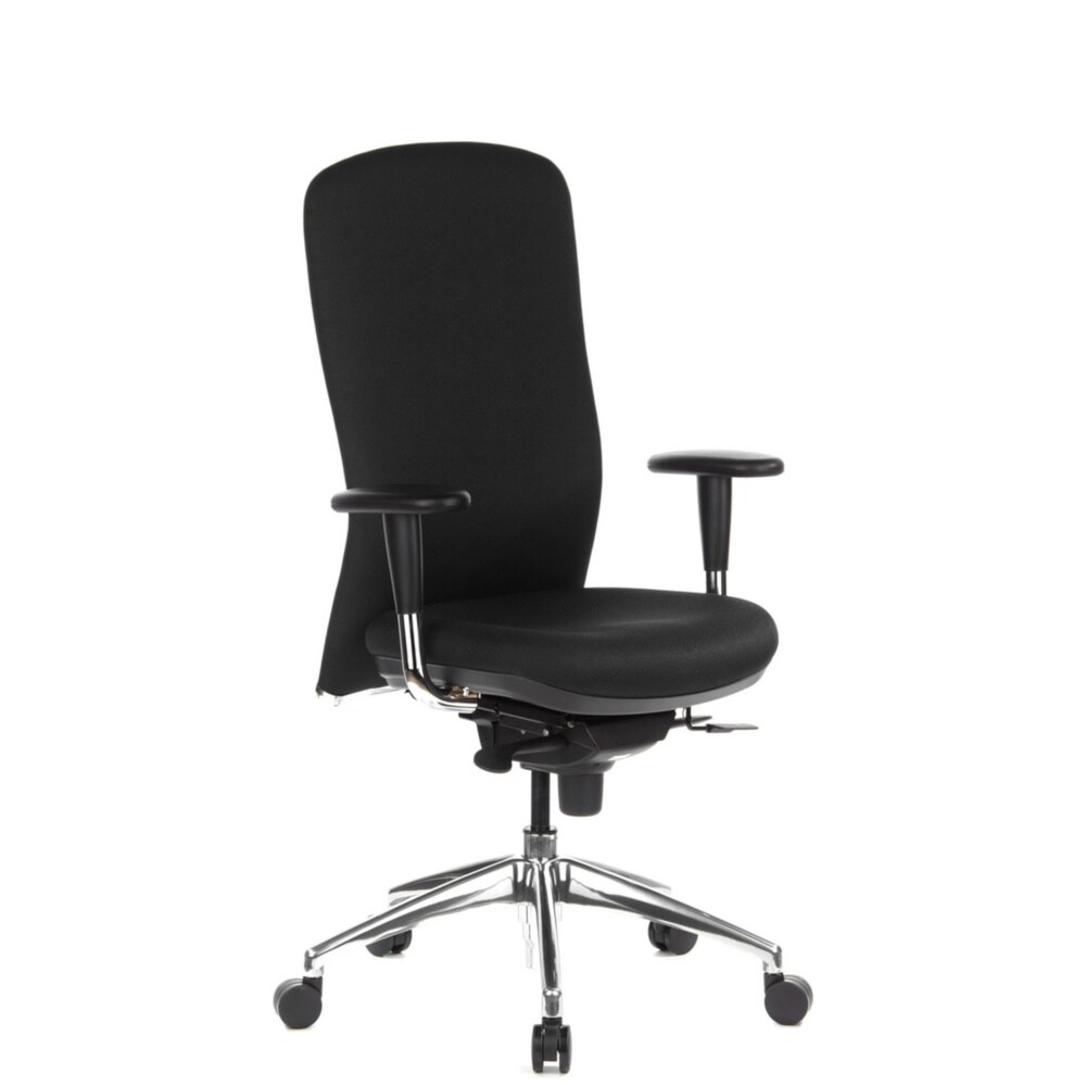 High End Bürostuhl HIGH-TEC Stoff mit Armlehnen (höhenverstellbar) hjh OFFICE