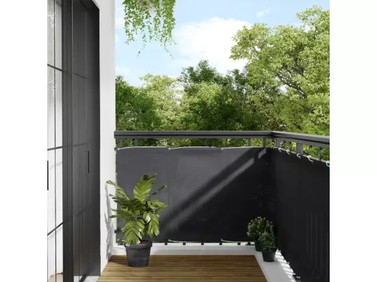 Écran de balcon anthracite 90x1000 cm 100% polyester oxford