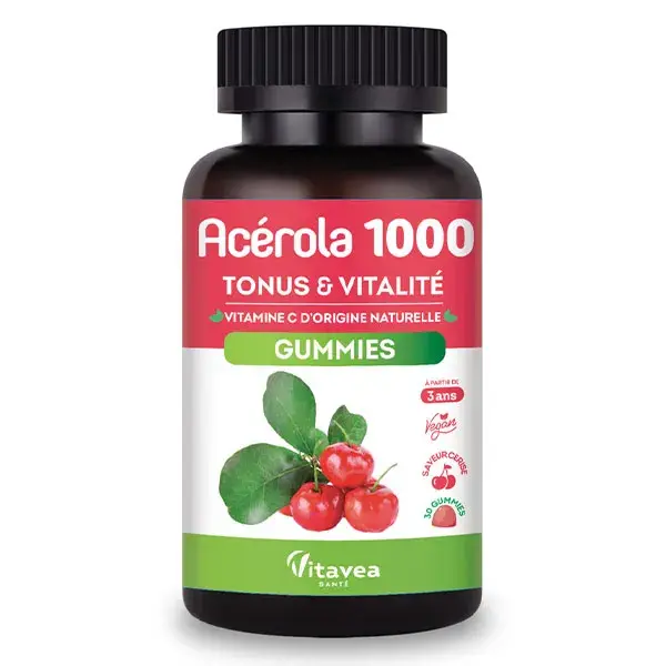 Vitavea Acerola 1000mg Vitamina C Energia e Vitalidade 30 gomas