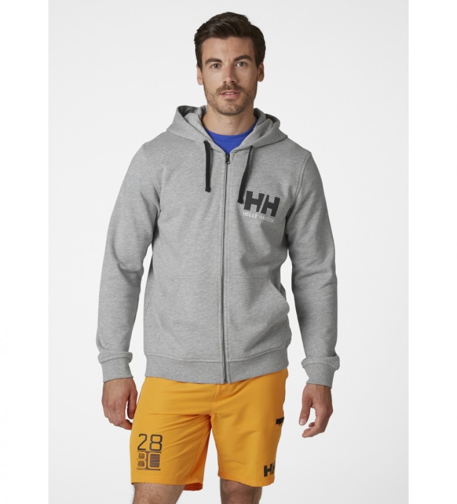Helly Hansen Sudadera HH Logo Full Zip gris