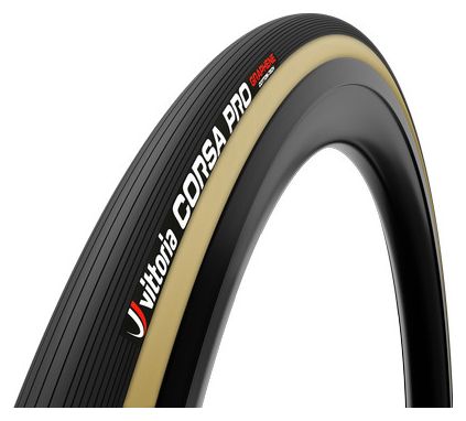 Boyau Route Vittoria Corsa Pro 700 mm Graphene G2.0   Silica Compound Flancs Beiges