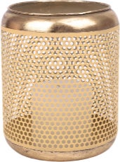 House of Nature windlicht Lapa beige D 12 H 17 cm