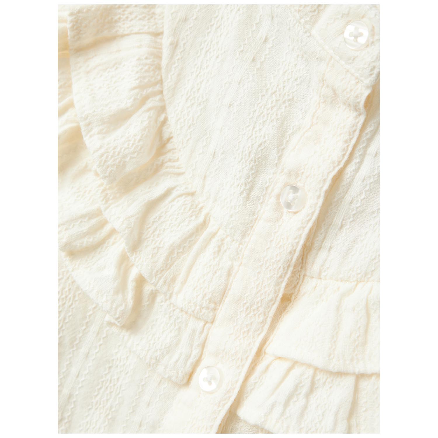 Name it peuter blouse lange mouwen effen wit