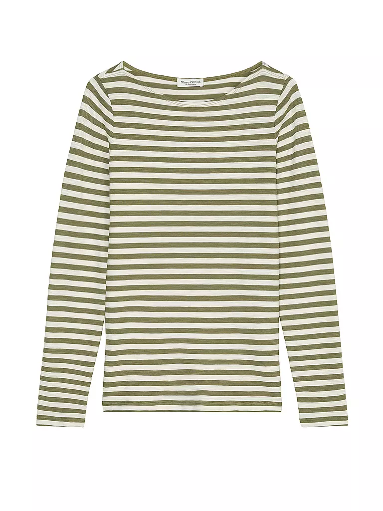 MARC O'POLO Langarmshirt olive