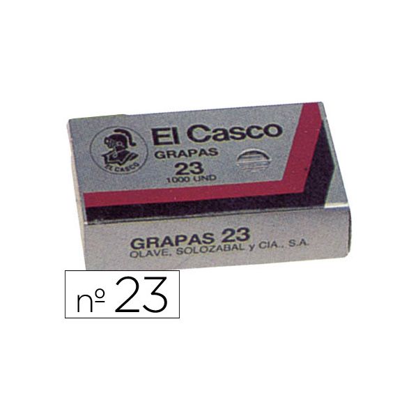 Elcasco Agrafos El Casco Galvanizados, Caixa 1000 - N. 23 - OFF003744CE