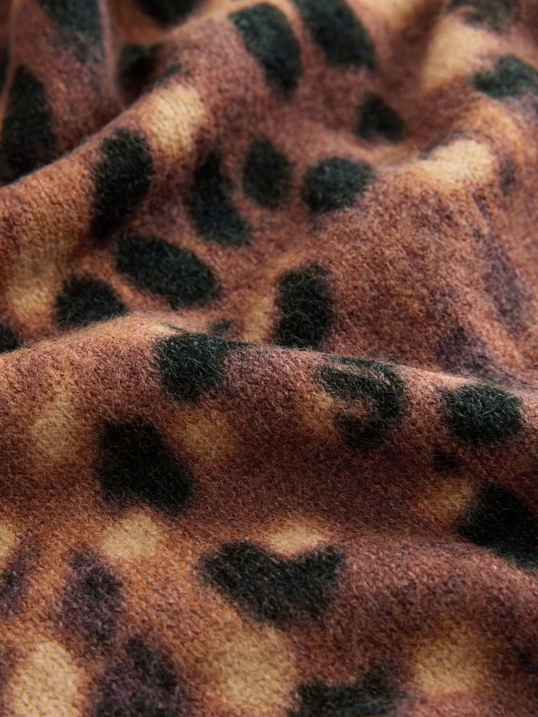 Naturel hert - Trui met print en ronde hals