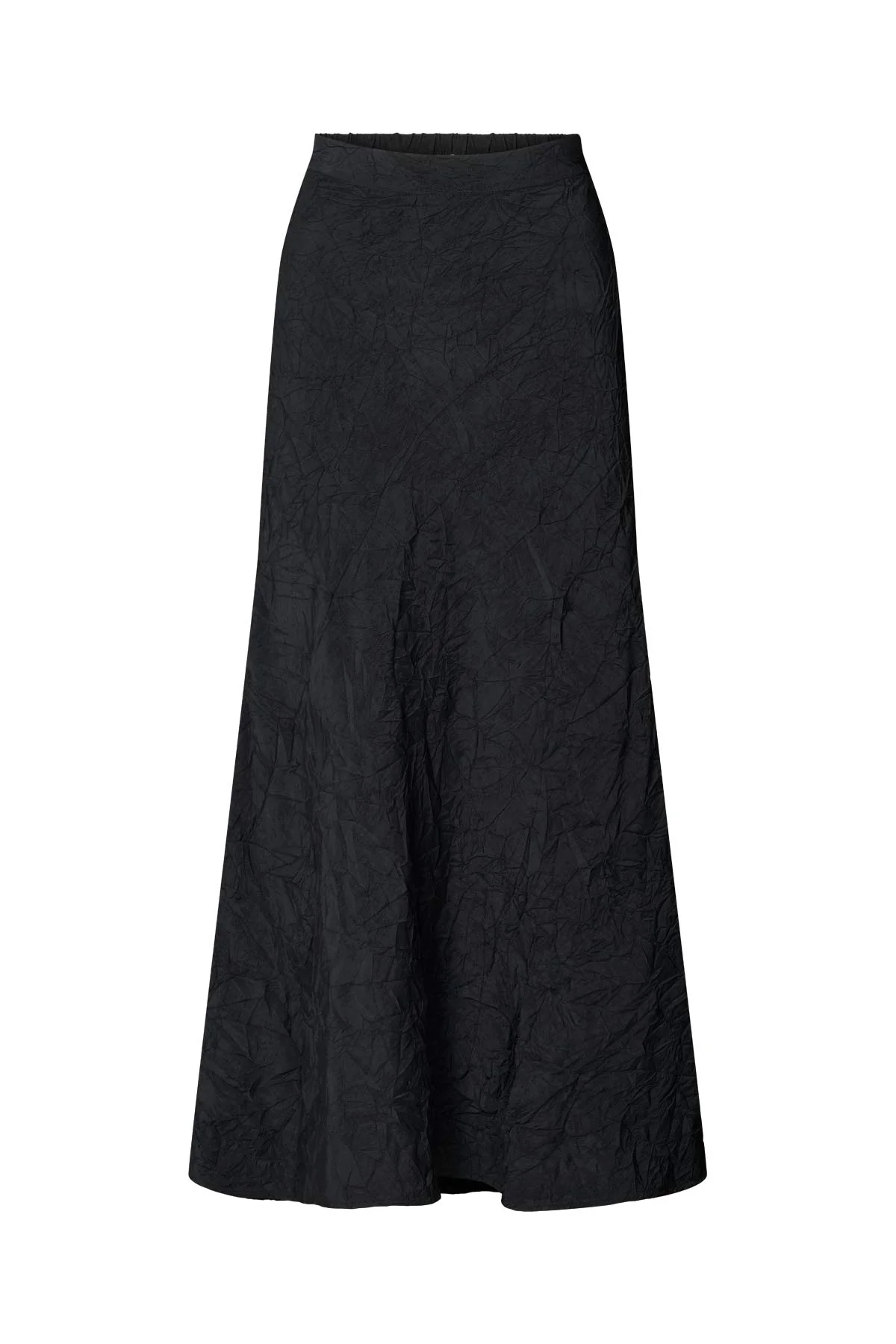 Rabens Saloner  Ellery Crinkled bias nederdel - sort