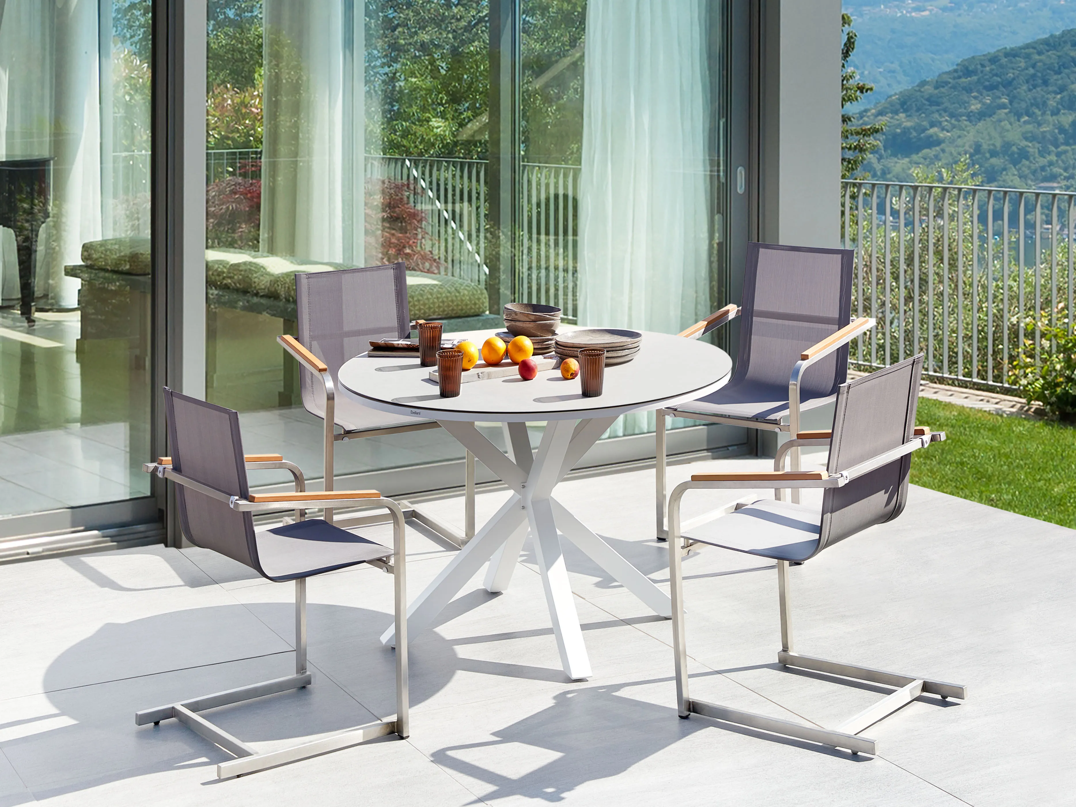 Tuinset 4-zits MALETTO/COSOLETO Metaal Taupe